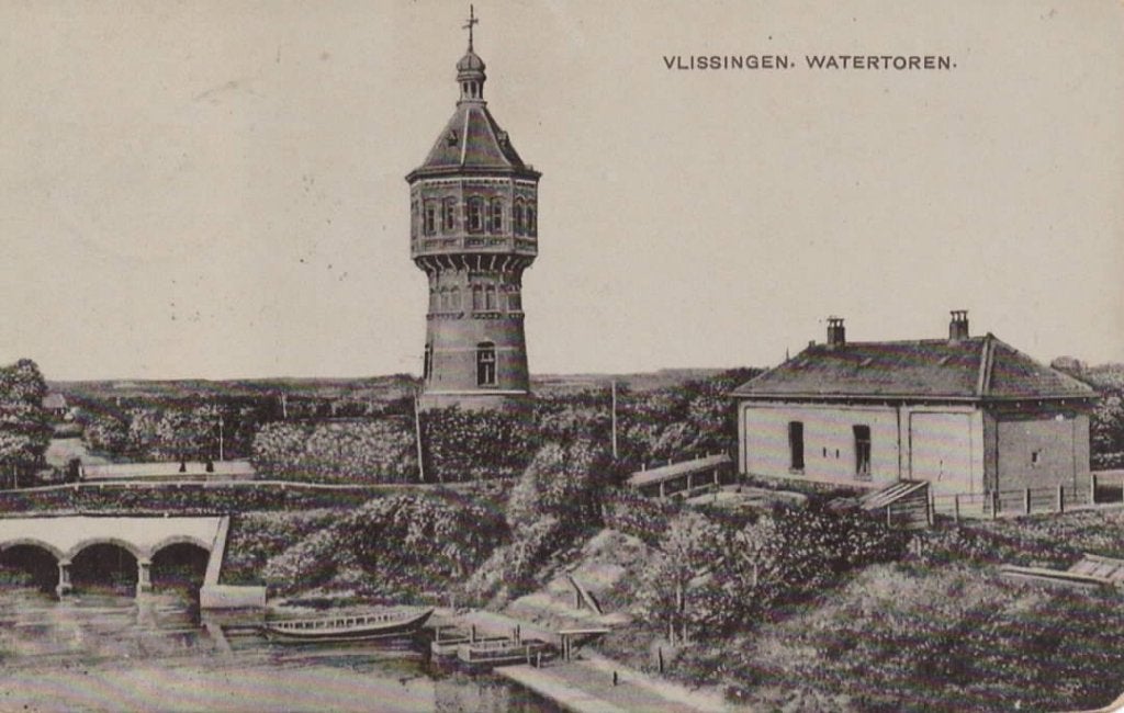 Vlissingen Watertoren, Verzenden, Voor 1920, Gelopen, Zeeland