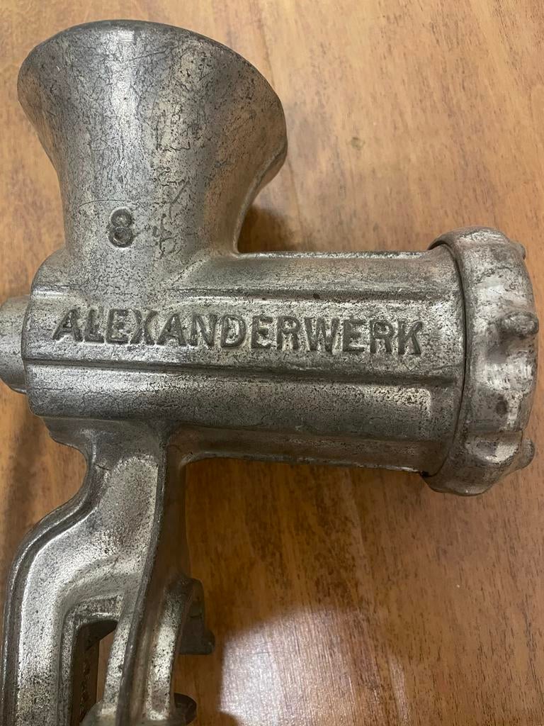 Vintage Alexanderwerk Gehaktmolen Nr. 8 - Antiek Keukengerei, Ophalen of Verzenden