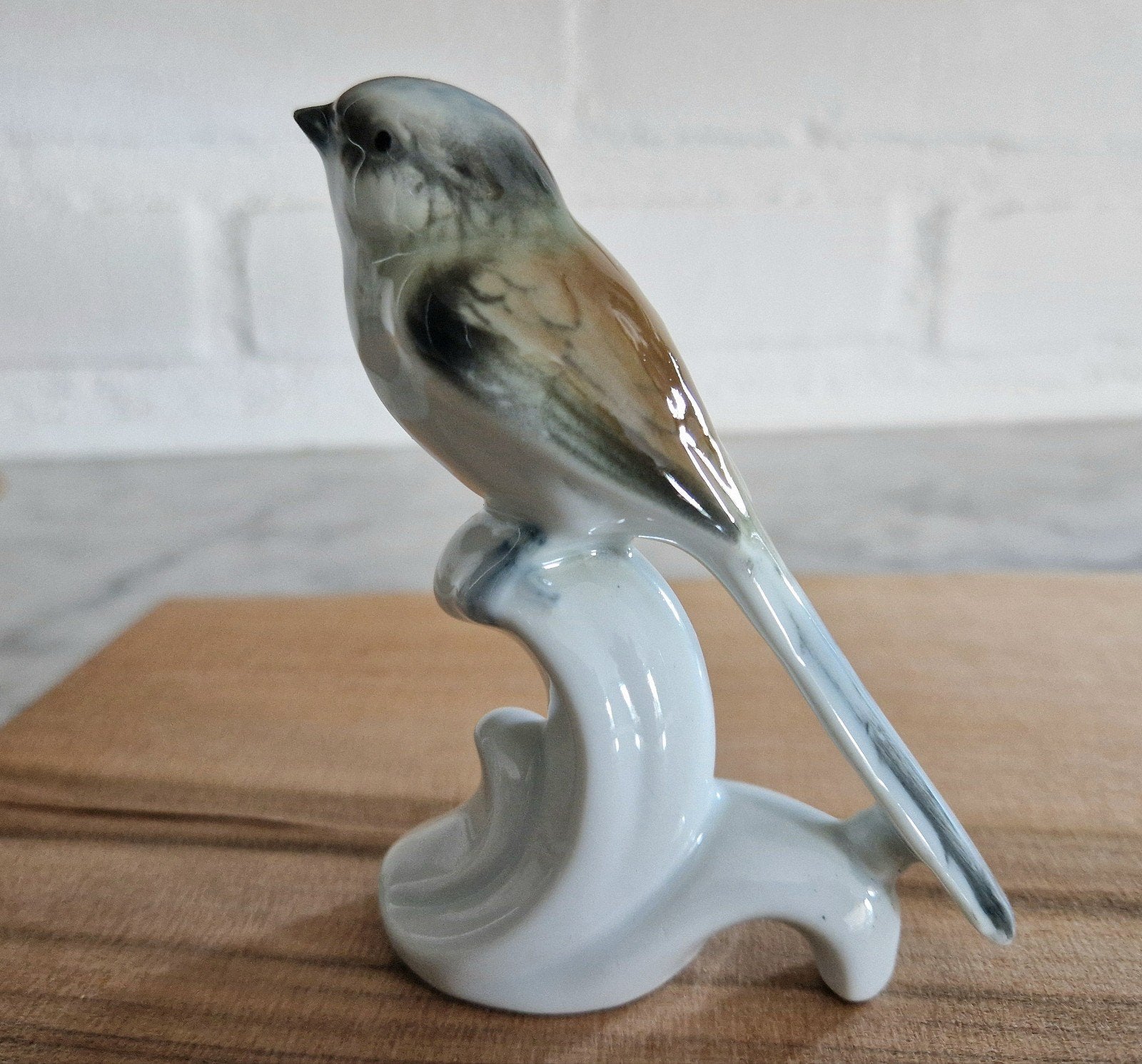 Vintage porseleinen vogelbeeldje, Herold Porzellan, Vintage, Meerkleurig, Ophalen of Verzenden, Zo goed als nieuw