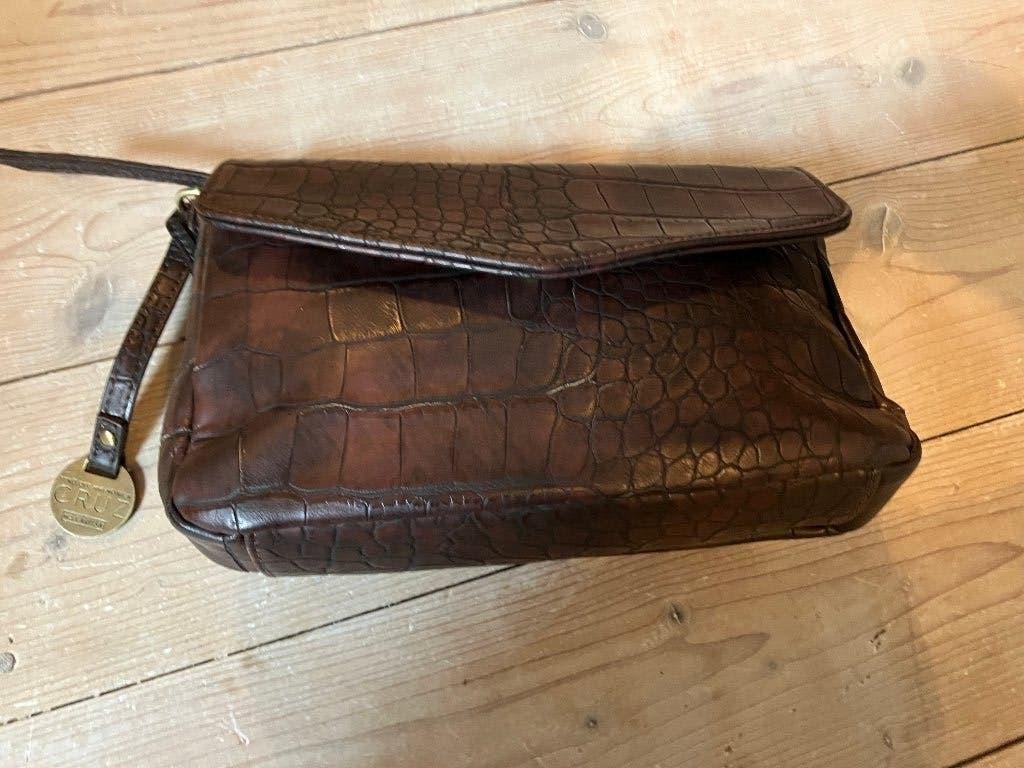 Bruin tasje clutch merk Penelope&Cruz Penelope&Monica Cruz, Ophalen of Verzenden, Zo goed als nieuw, Bruin, Avondtasje