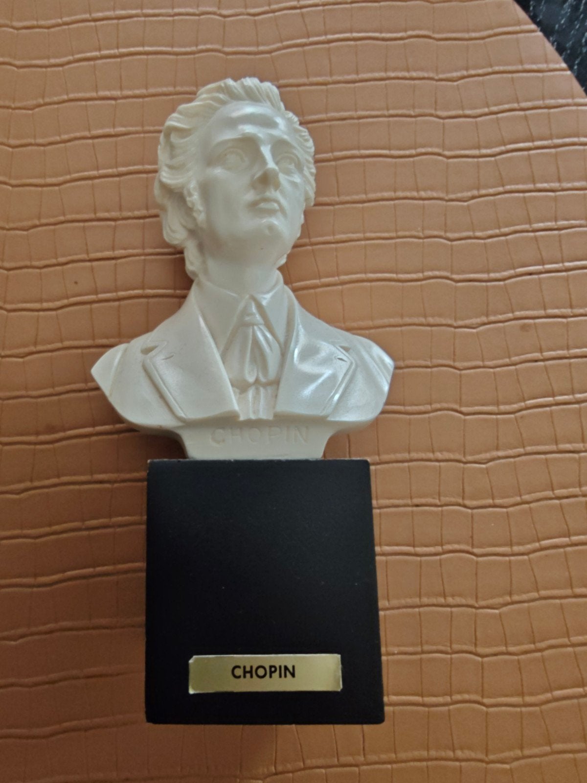 Chopin Buste op Sokkel - Wit Gips/Composiet, Minder dan 20 cm, Gips, Buste, Ophalen of Verzenden