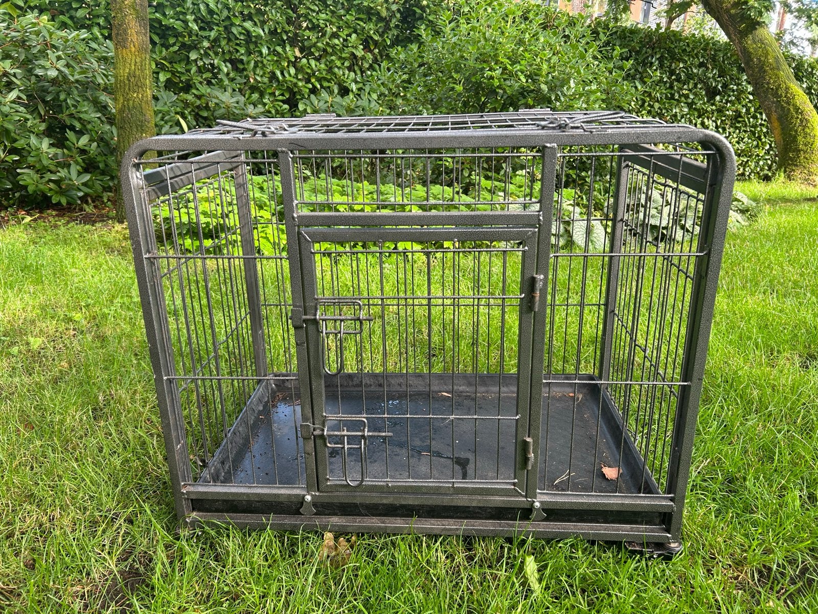 Mooie stevige bench op wieltjes, Ophalen, Zo goed als nieuw