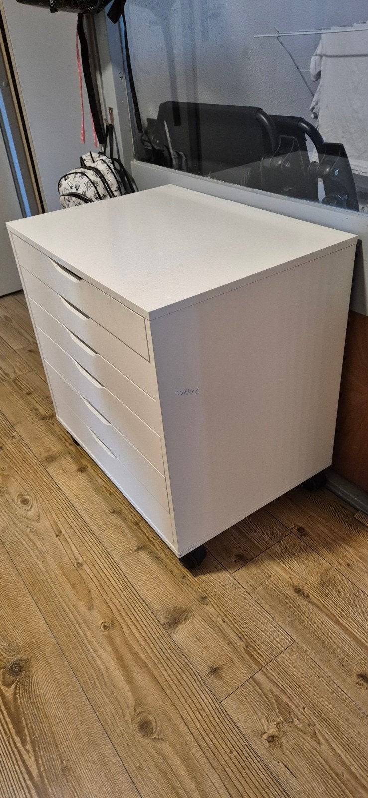 Ikea Alex ladekast op wieltjes met 6 laden, Ophalen, Kunststof, Gebruikt, 5 laden of meer