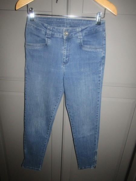 G657 Para Mi mt 36 jeans ritsjes 7/8 jogg cropped, Para Mi, Zo goed als nieuw, Maat 36 (S), Lang