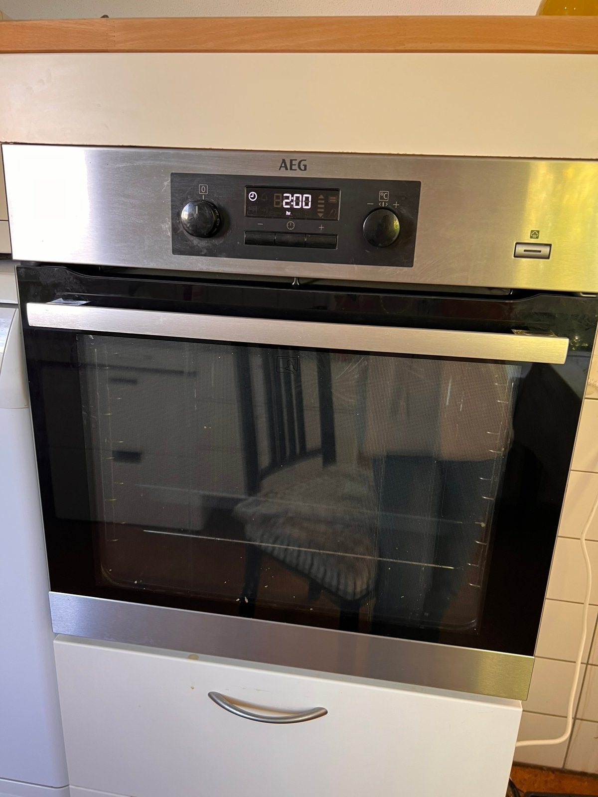 Inbouw oven AEG, Ophalen, Gebruikt, Heteluchtoven, Inbouw