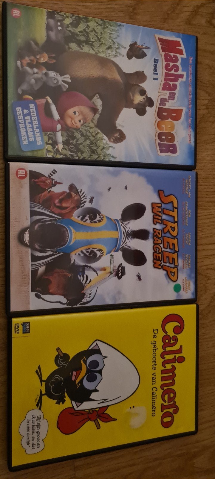 Masha en de Beer, Streep Wil Racen, Calimero DVD's, Ophalen of Verzenden