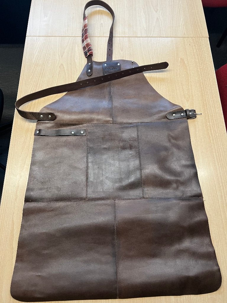 lederen schort SPATLAP Original - Bruin. Nieuw, Tuin en Terras, Barbecue-accessoires, Ophalen of Verzenden, Nieuw