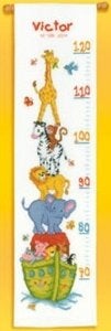 Borduurpakket Groeimeter dieren 70007, ., Nieuw, Ophalen of Verzenden, .