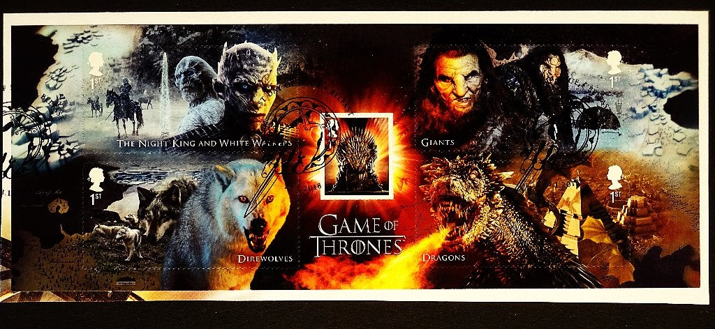 UK / Engeland 2018 The Game of Thrones Blok, Verzenden, Gestempeld