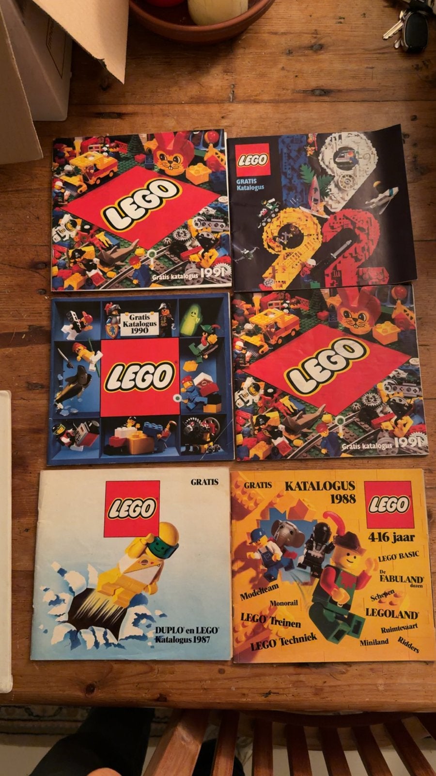 Vintage LEGO catalogi 1987- 1992 (1989 ontbreekt)., Ophalen, Gebruikt, Overige merken