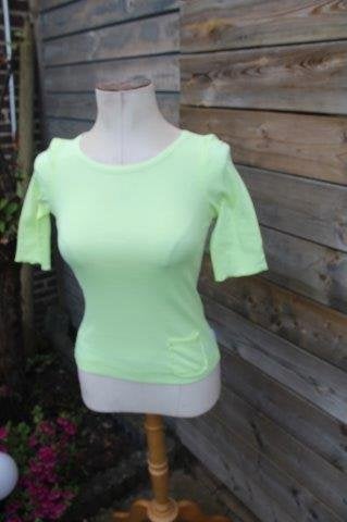 T-shirt geel Marccain mt S Vaste prijs AANBIEDING, Geel, Ophalen of Verzenden, Zo goed als nieuw, Korte mouw