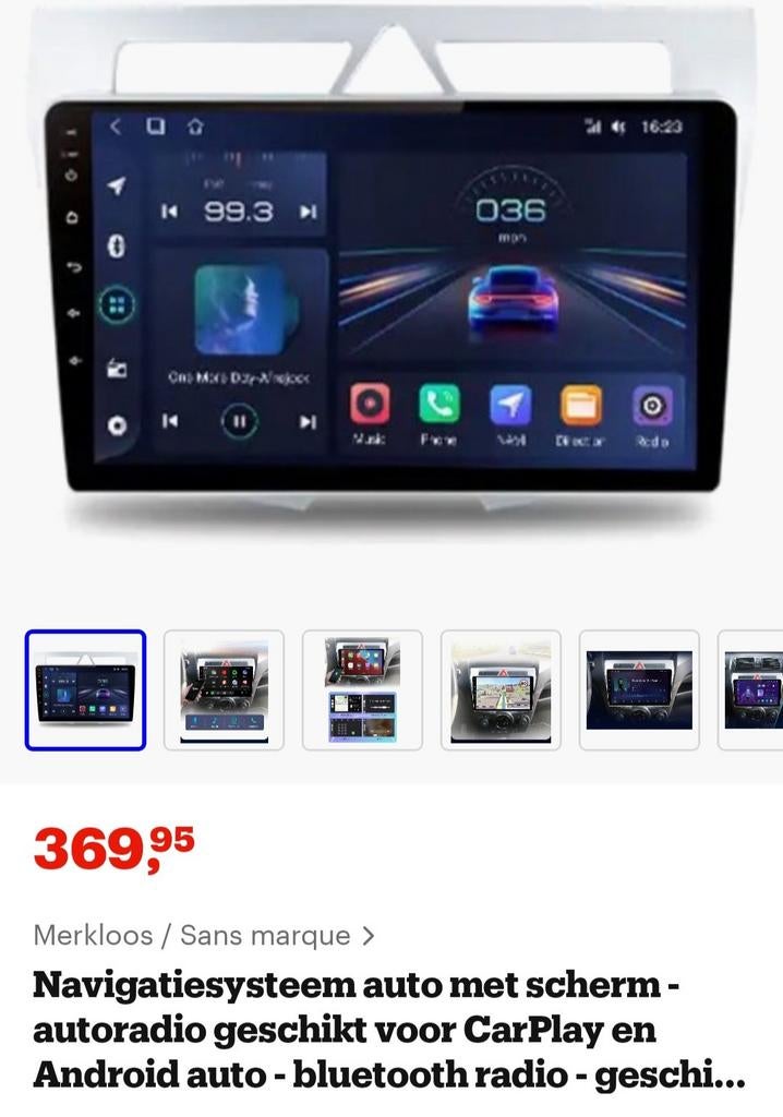 Android Autoradio CarPlay Navigatiesysteem Auto, Ophalen of Verzenden, Nieuw