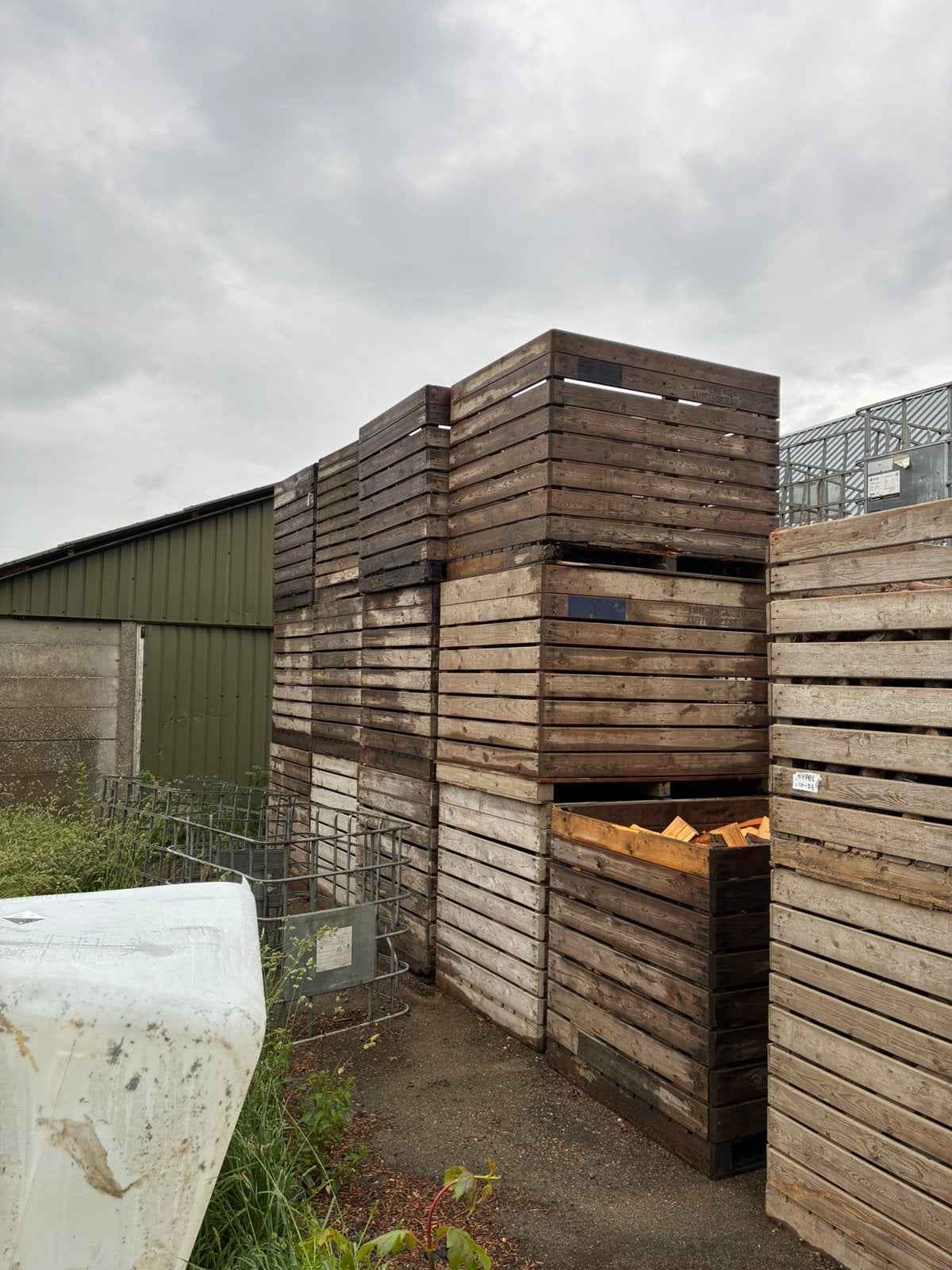 €25.- 12 stuks aardappel kuubkisten, Ophalen, Gebruikt, 100 cm of meer, 60 cm of meer