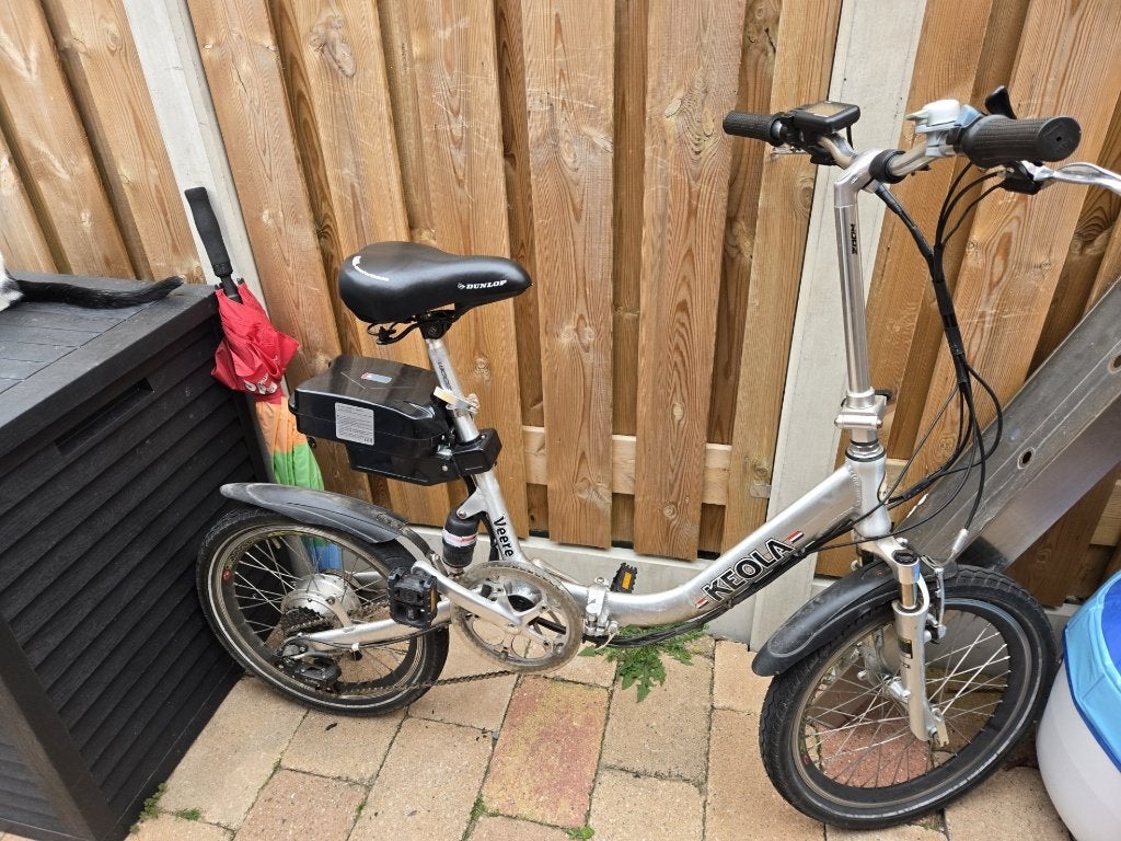 opvouwbare elektrische fiets, 20 inch of meer, Gebruikt, Versnellingen, Deels opvouwbaar