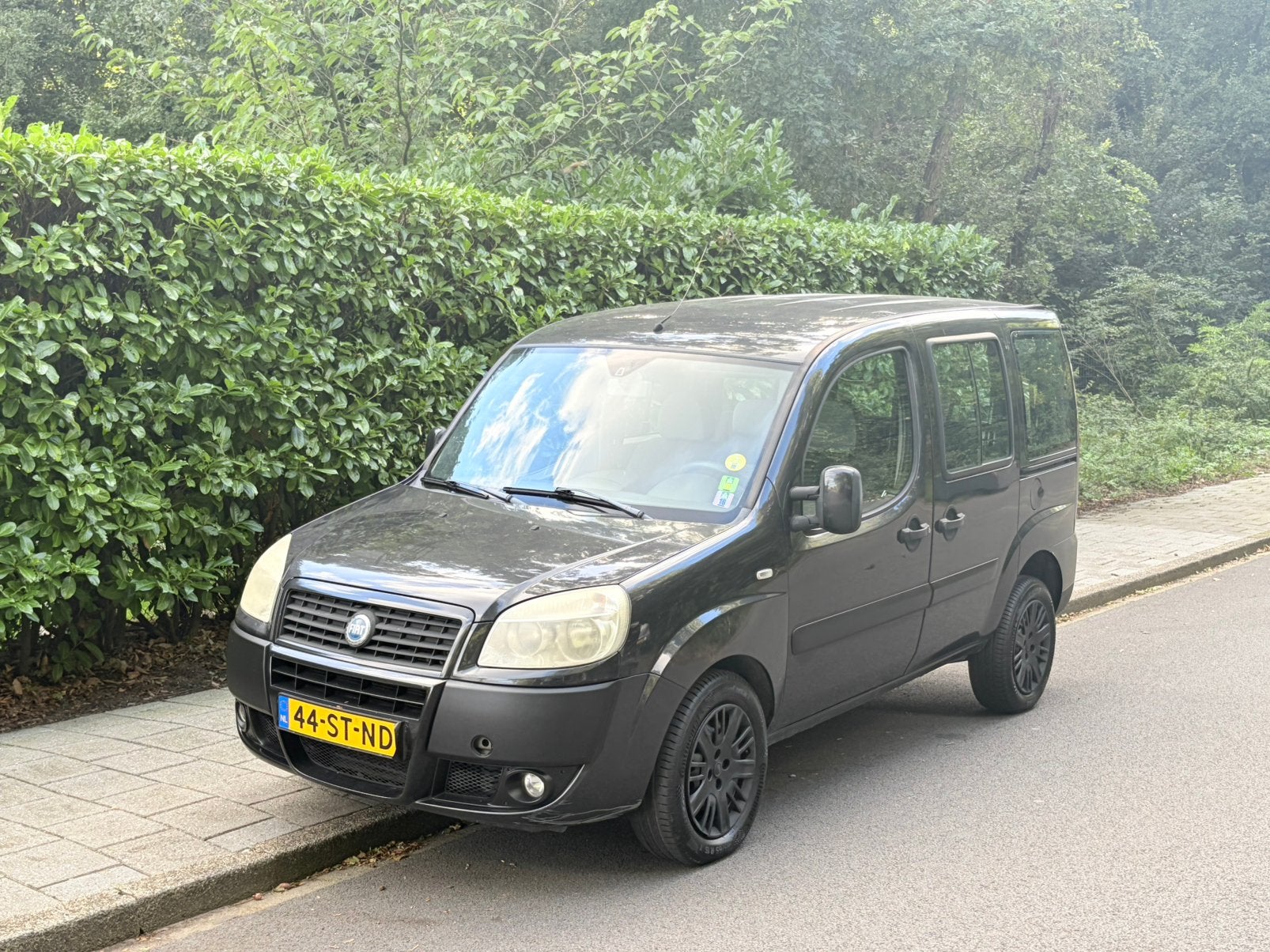 Fiat Doblo 1.4 57KW 2006 Zwart, Auto's, Voorwielaandrijving, 7 stoelen, Zwart, Bedrijf