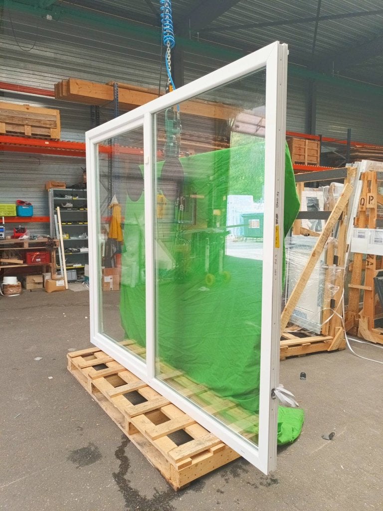 Kunststof Kiepschuifpui   b250 x h215 cm Wit  -2665-, Niet ingevuld, Kunststof, 225 cm of meer, Niet ingevuld