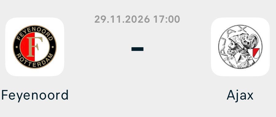 Feyenoord-ajax y2 te koop 29-11, Tickets en Kaartjes, Seizoenskaart, Eén persoon