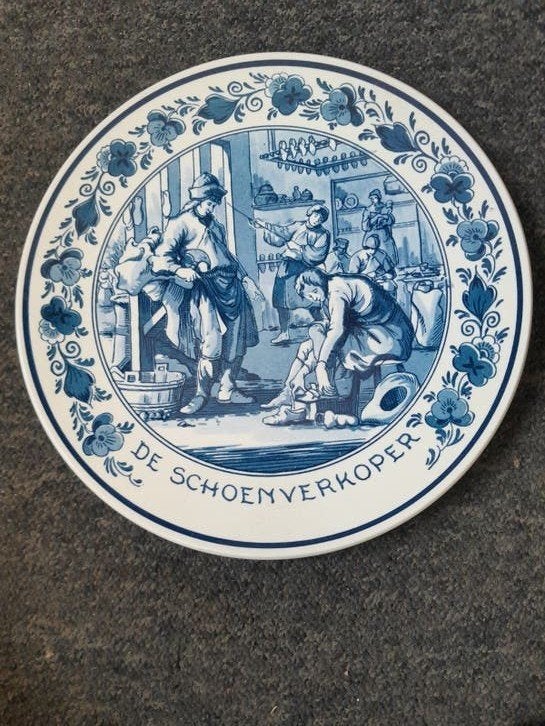 Royal Goedewaagen wandbord 'De Schoenverkoper', Ophalen of Verzenden