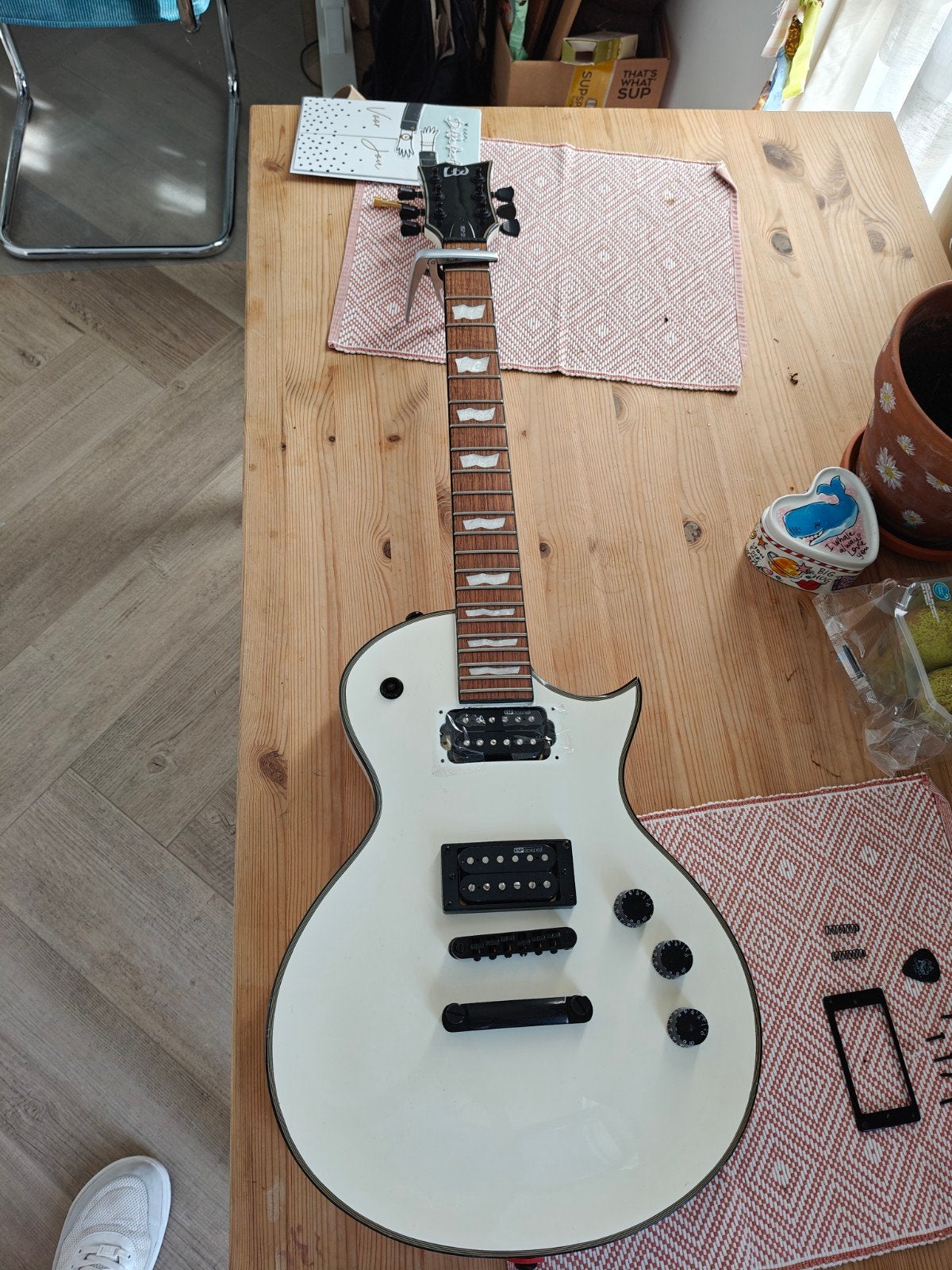 Gitaar ESP LTD EC 256 Opknapper, Muziek en Instrumenten, Ophalen, Gebruikt, Solid body, Overige merken
