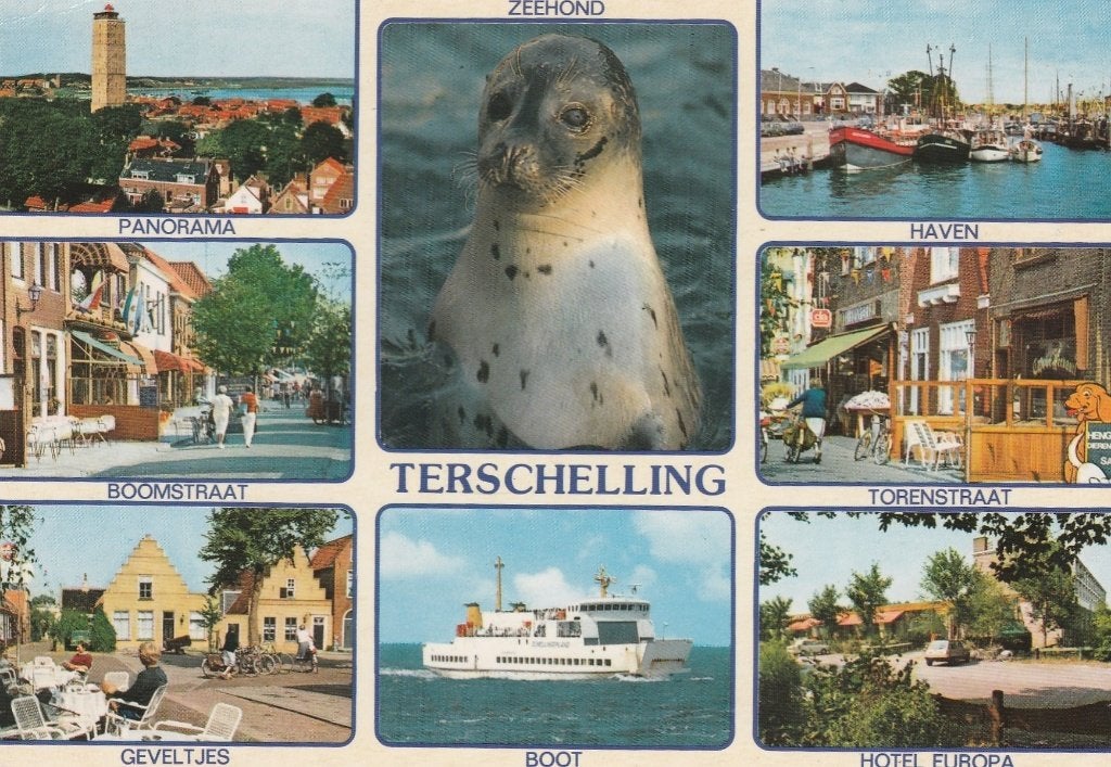 TERSCHELLING Panorama Boomstraat Boot Hotel, Verzenden, 1980 tot heden, Gelopen, Waddeneilanden