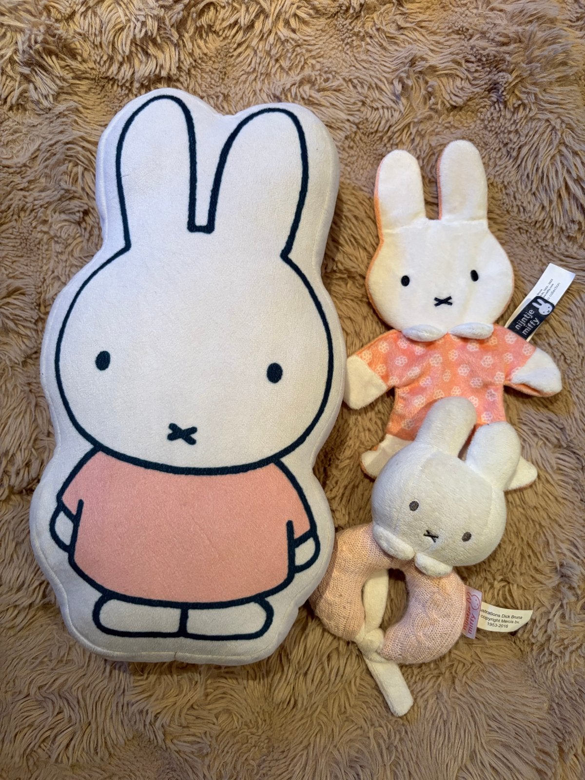 Nijntje knuffels - 3 stuks, zo goed als nieuw, Overige merken, Konijn, Nijntje, Ophalen of Verzenden
