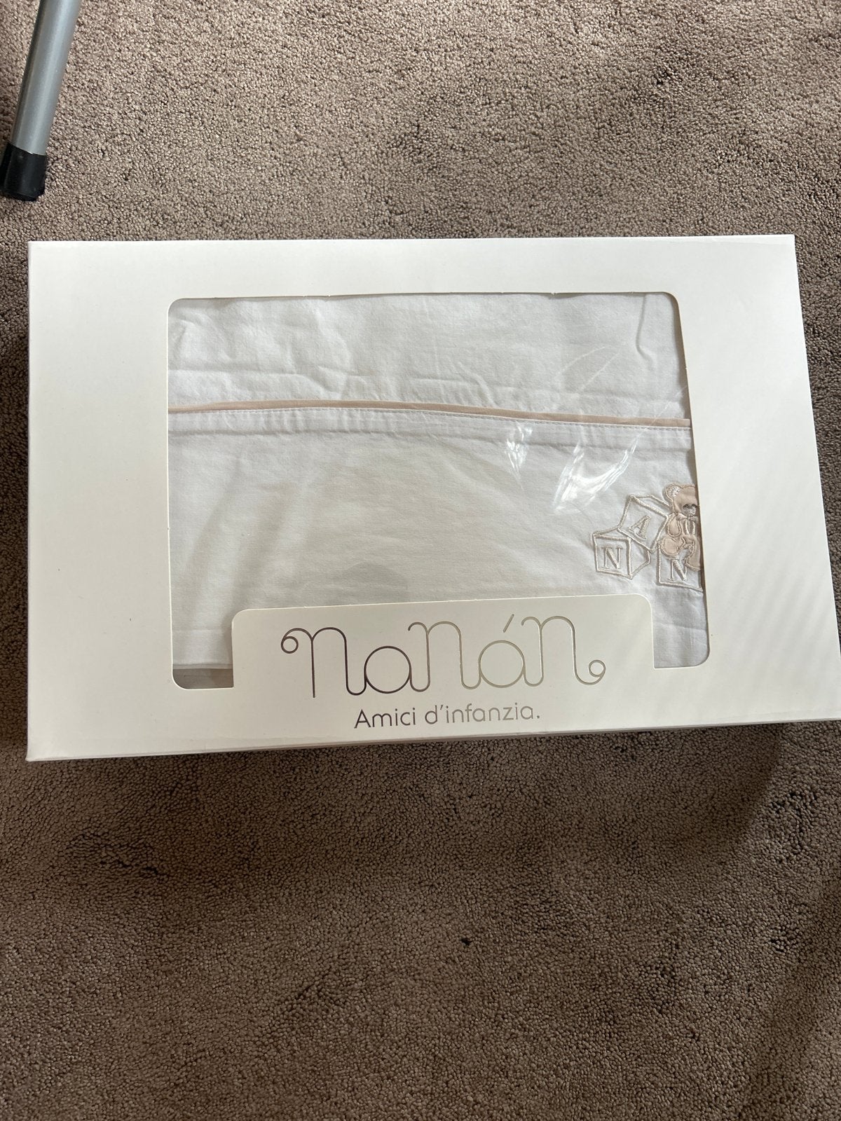 Nanan lakenset ledikant - Nieuw in doos, Overige merken, Jongetje of Meisje, Beddengoedset, Nieuw