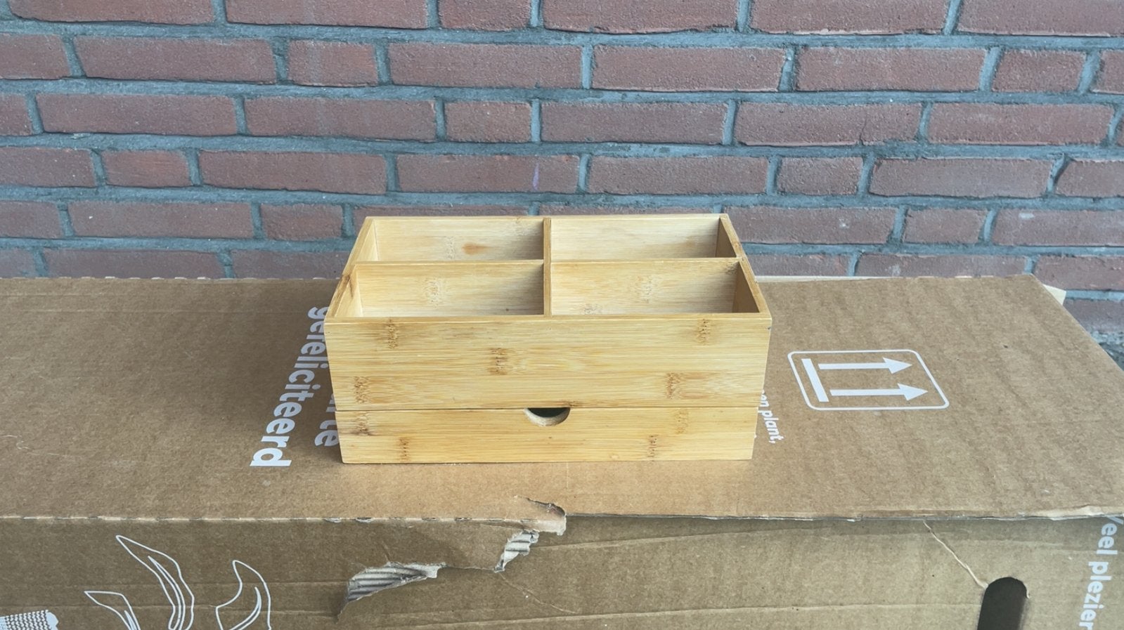 Banboo organizer, Hout, Gebruikt, Overige stijlen, Ophalen of Verzenden