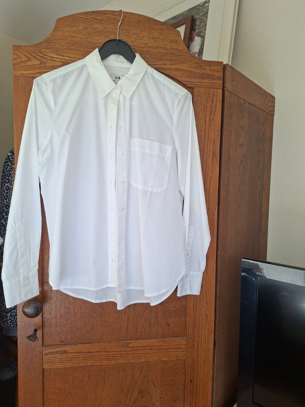 Nieuwe witte blouse lange mouw C&A maat 38, Ophalen of Verzenden