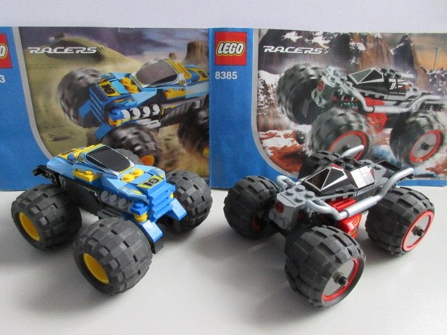 8383 + 8385, Racers 2 Pull Back auto s., Kinderen en Baby's, Speelgoed | Duplo en Lego, Zo goed als nieuw, Lego, Complete set
