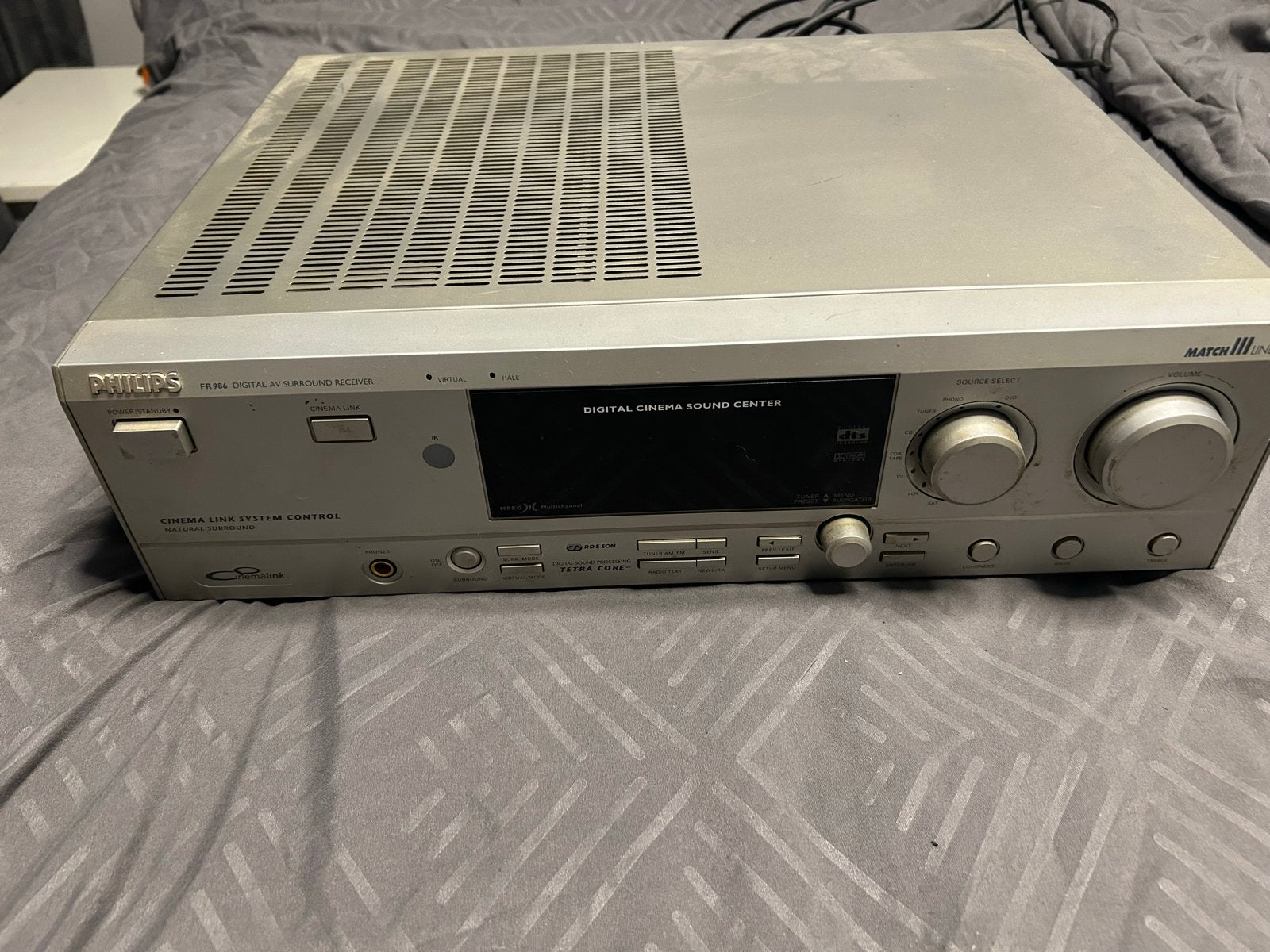 Philips FR986 Digital AV Surround Receiver - Home Cinema, Gebruikt, 120 watt of meer, Ophalen, Overige merken