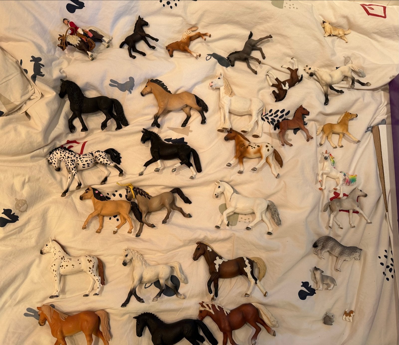 Grote Schleich paardencollectie - 25 stuks, Ophalen, Gebruikt