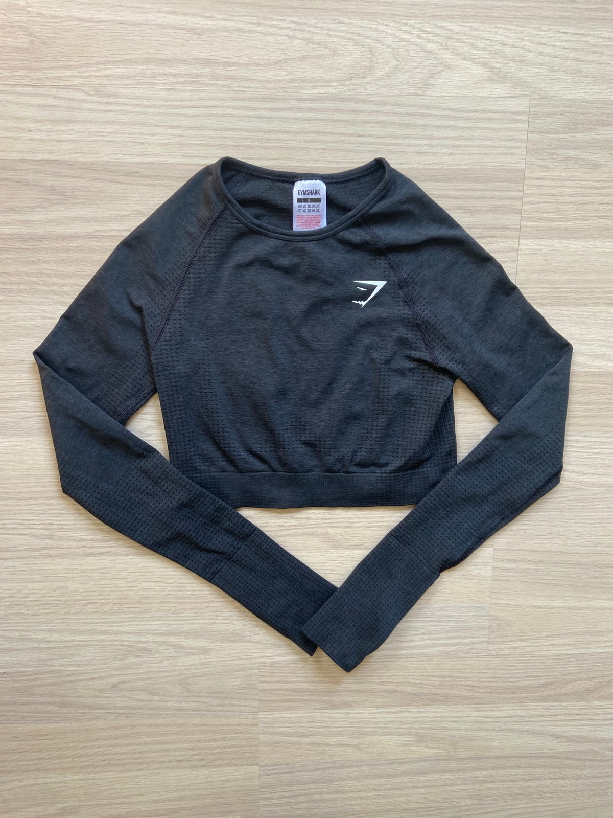Gymshark Vital Seamless 2.0 Crop Top Maat S, Zwart, Ophalen of Verzenden, Maat 36 (S), Fitness of Aerobics