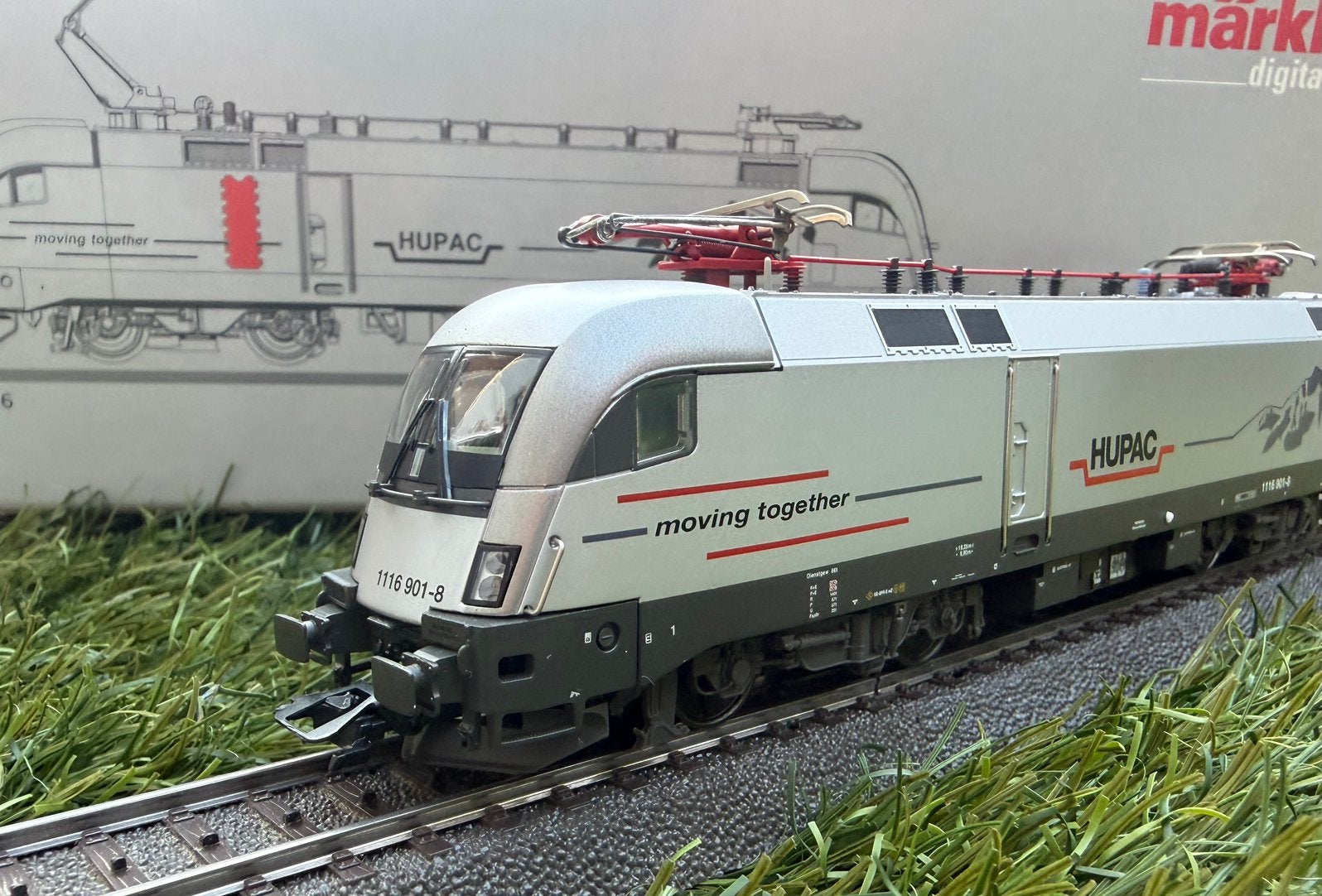 Märklin 39357 Siemens "Dispolok"-locomotief (serie 1116)., Wisselstroom, Locomotief, Ophalen of Verzenden, Zo goed als nieuw