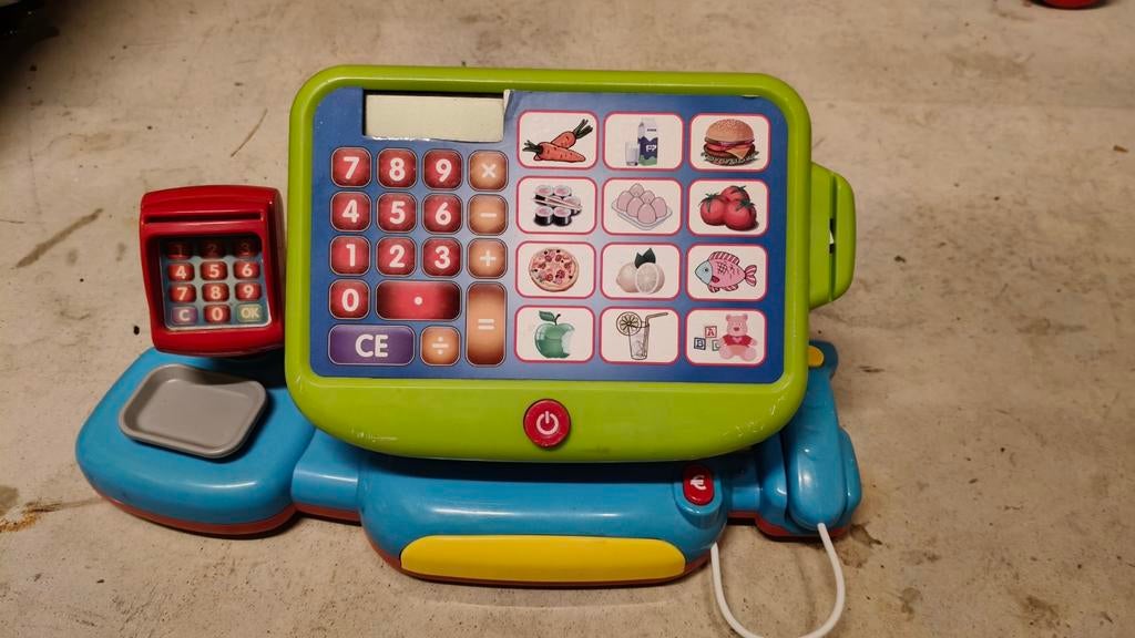 Kinderkassa met speelgeld., Ophalen of Verzenden