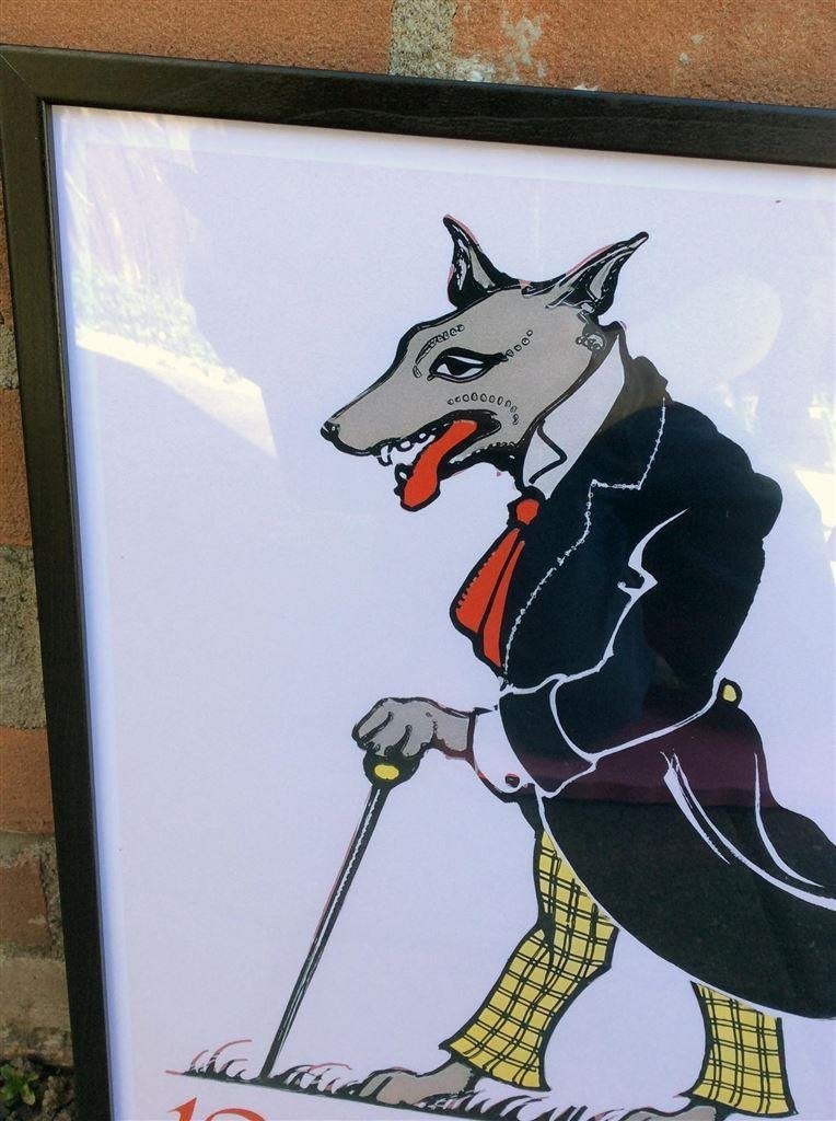 de Efteling Boze Wolf Prent poster ingelijst, Verzenden, Nieuw, Beeldje of Poppetje