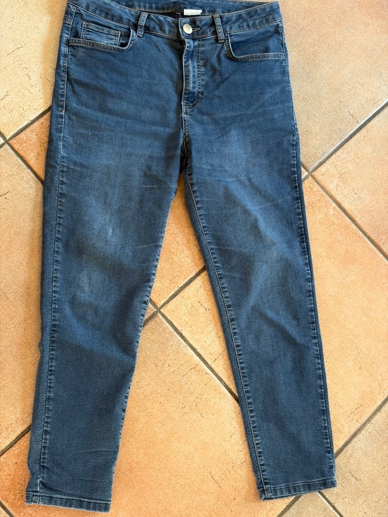 Yoek blauwe denim skinny jeans Maat: 44, Yoek, Blauw, Maat 42/44 (L), Ophalen of Verzenden