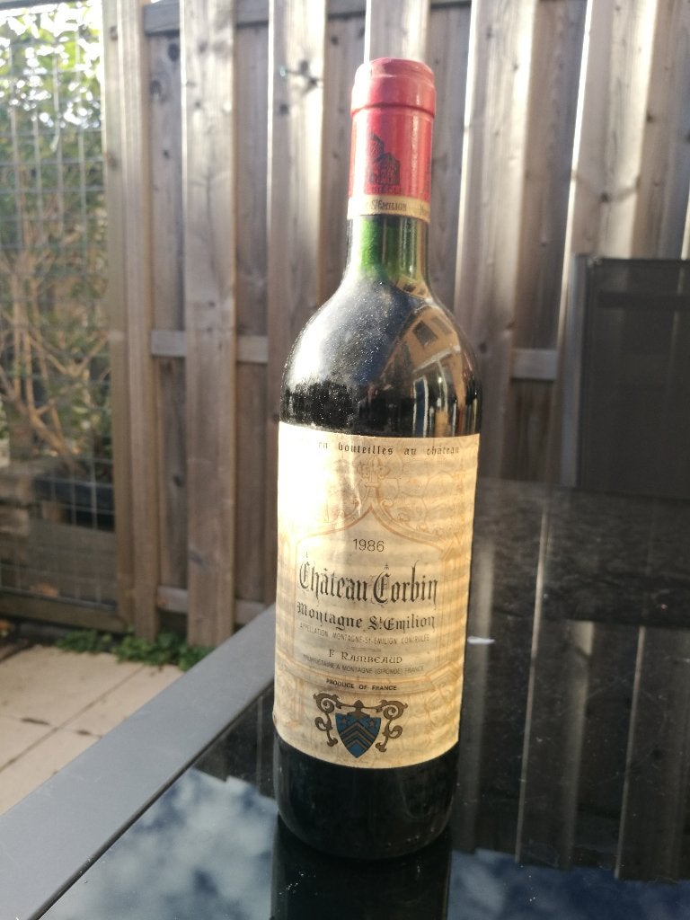 Chateau Corbin Franse rode wijn van 1986, Verzamelen, Wijnen, Frankrijk, Nieuw, Ophalen of Verzenden, Rode wijn