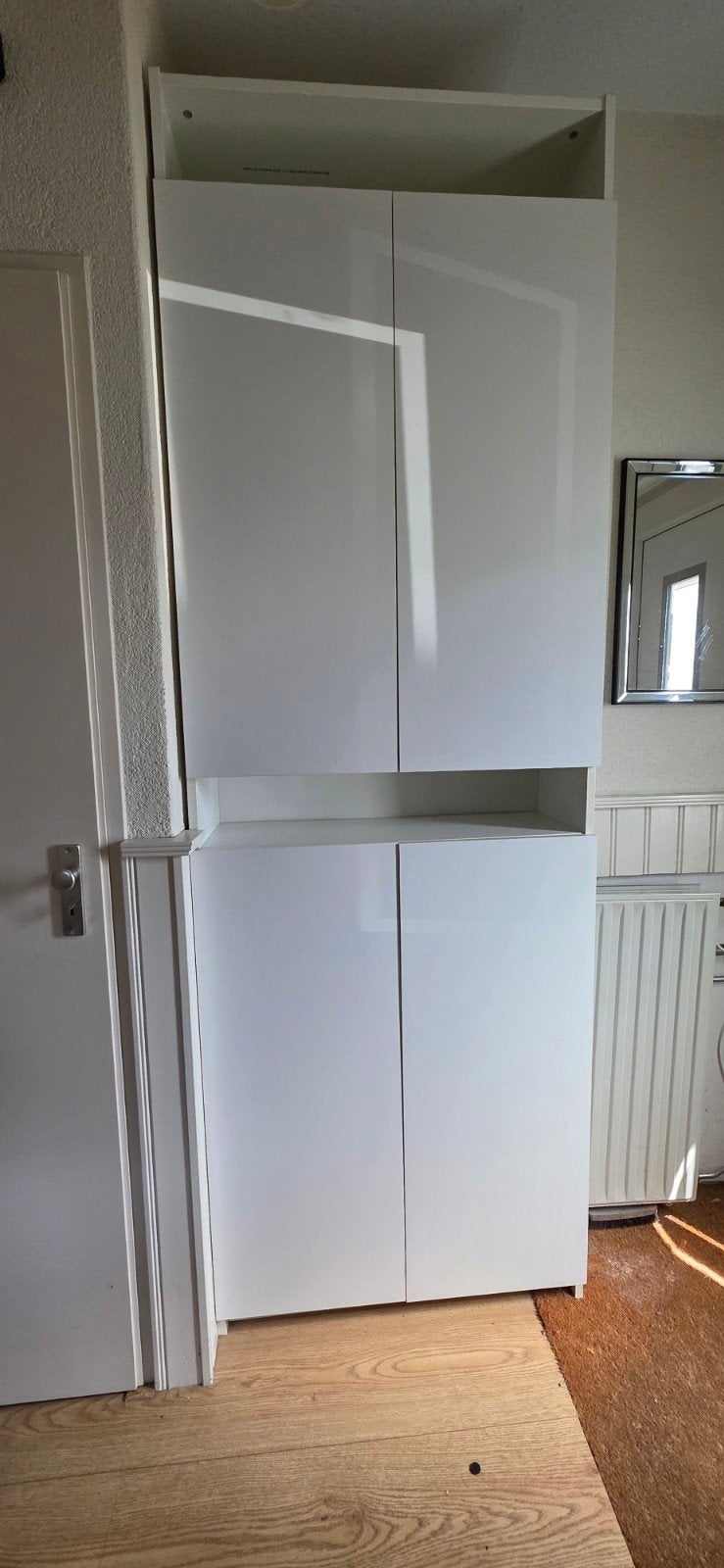 Witte ikea kast met planken, Ophalen, 200 cm of meer, 50 tot 100 cm, Modern