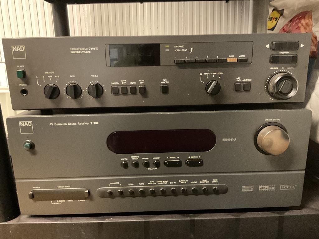 NAD versterkers, 2x 7240 en 1x T722, Ophalen, Niet werkend, 60 tot 120 watt, Overige merken
