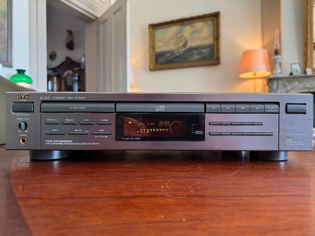 JVC CD speler XL-Z441 Compact Disc Player Titanium Grey, Audio, Tv en Foto, Cd-spelers, Zo goed als nieuw, JVC, Ophalen of Verzenden