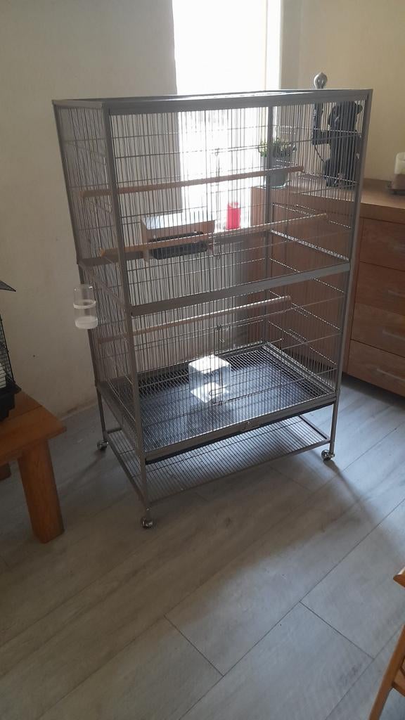 Vogel voliere, Dieren en Toebehoren, Ophalen, Zo goed als nieuw, Metaal, Vogelkooi