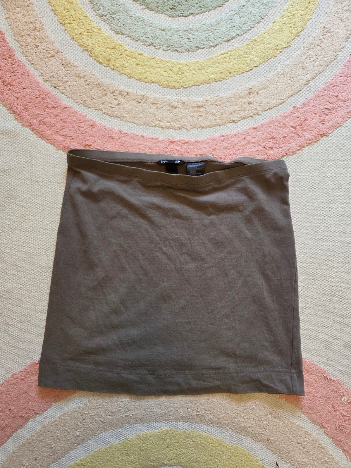 Katoenen onderrok of straks mini rokje H&M maat M bruin, Maat 38/40 (M), H&M, Bruin, Ophalen of Verzenden