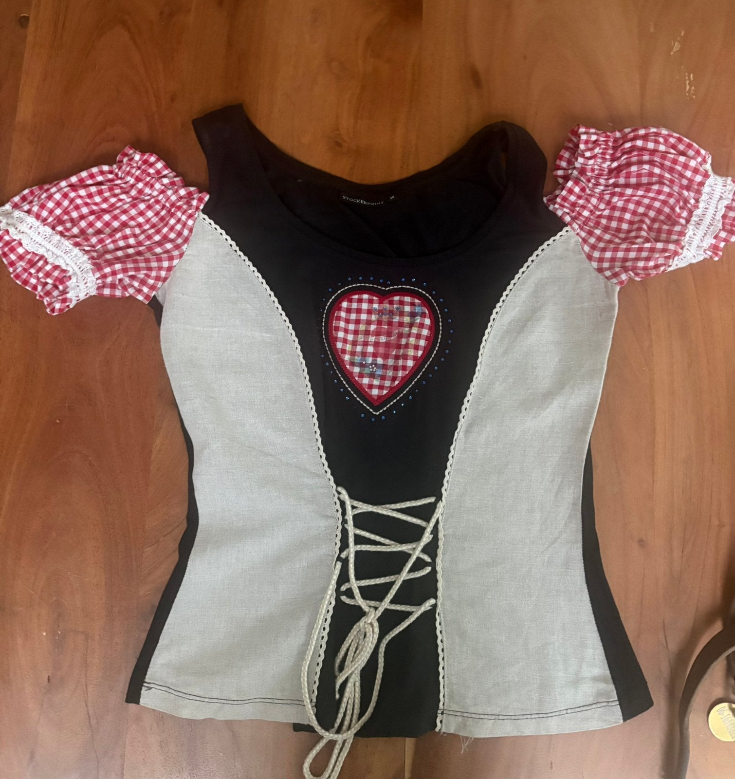 Tiroler blouse elastisch maat 38, Kleding | Dames, Ophalen of Verzenden, Zo goed als nieuw, Maat 36 (S), Carnaval