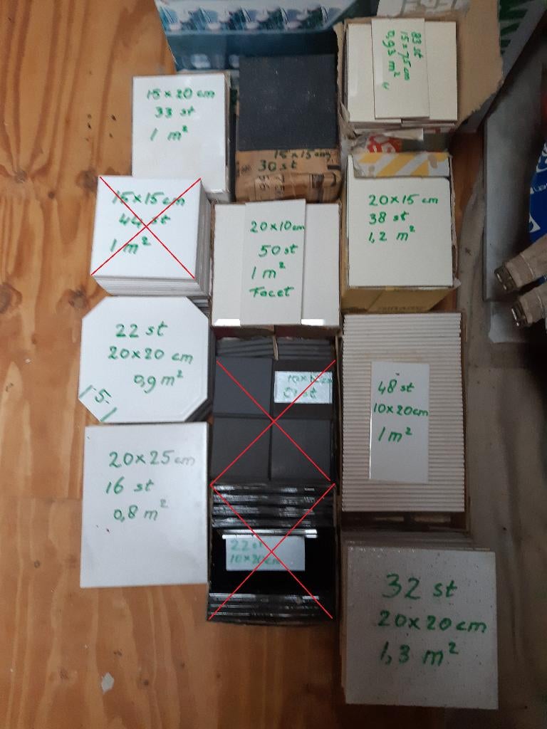 Rest partij wand en vloertegels. Prijs per m2, Doe-het-zelf en Verbouw, Tegels, 60 cm of meer, Nieuw, Ophalen of Verzenden, 10 m² of meer