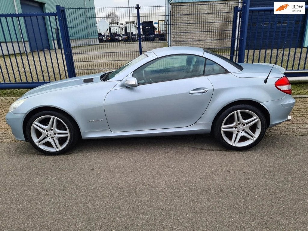 Mercedes-Benz SLK 200 AMG Kompressor*CLIMA*INCL. GARANTIE!, Auto's, Zwart, 4 cilinders, Blauw, 1796 cc