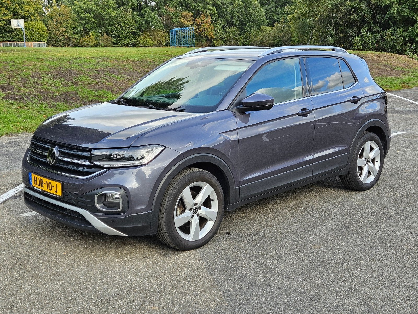 Volkswagen T-cross 1.0 tsi dsg 110 pk 2021, Auto's, Euro 6, Verwarmde buitenspiegels, Grijs, Particulier