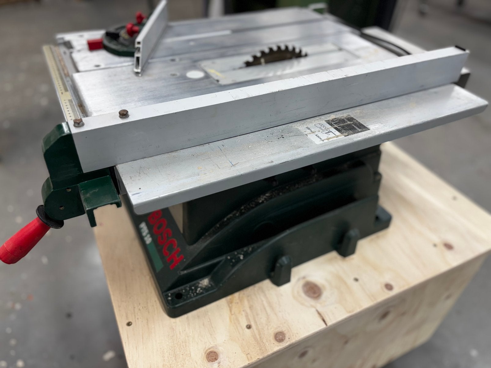 Bosch PTS 10 Tafelzaagmachine - Zo goed als nieuw, 70 mm of meer, Overige typen, Ophalen of Verzenden, Zo goed als nieuw