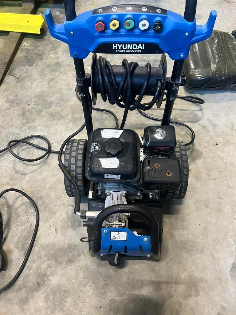 Hyundai benzine hogedrukspuit, Tuin en Terras, Hogedrukreinigers, Ophalen of Verzenden, Zo goed als nieuw, Benzine