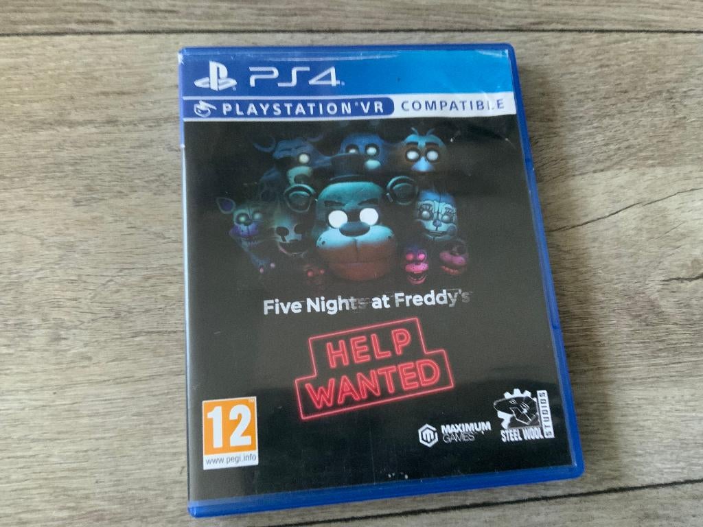 Playstation 4 Five Nights at Freddy's Help Wante VR PSVR PS4, Spelcomputers en Games, Games | Sony PlayStation 4, Avontuur en Actie