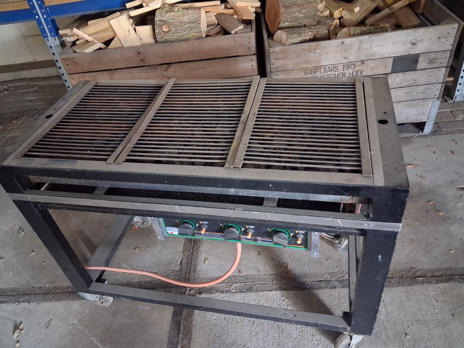 Grote gas bbq, Ophalen, Gebruikt
